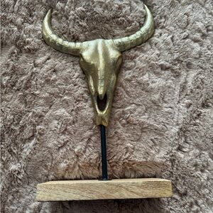 Gold Skull Desktop Sculpture